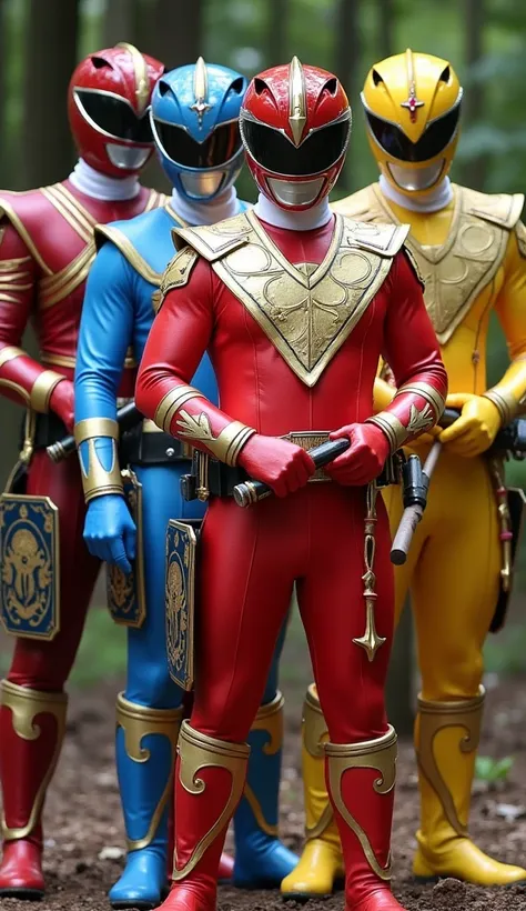 Number of Rangers: 4 (red, white, blue, yellow).

Design:

Suits with patterns inspired by Filipino tribal designs and barong tagalog fabrics.

Helmets with sun and star motifs.

Weapons: Energy bolos and bamboo staffs.