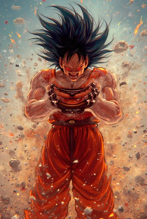 Goku with a huge dick