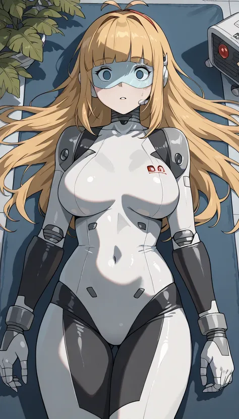 masterpiece, best quality, extremely detailed, (8K, 4K, Best Quality, hight resolution, 超A high resolution:1.1), ,8k portrait, Japaese android Girl,Plump , dark black leg cover,announcer,control panels,android,Droid,Mechanical Hand, Robot arms and legs, Bl...