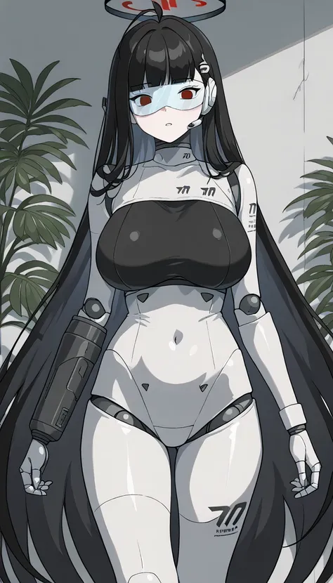 masterpiece, best quality, extremely detailed, (8K, 4K, Best Quality, hight resolution, 超A high resolution:1.1), ,8k portrait, Japaese android Girl,Plump , dark black leg cover,announcer,control panels,android,Droid,Mechanical Hand, Robot arms and legs, Bl...