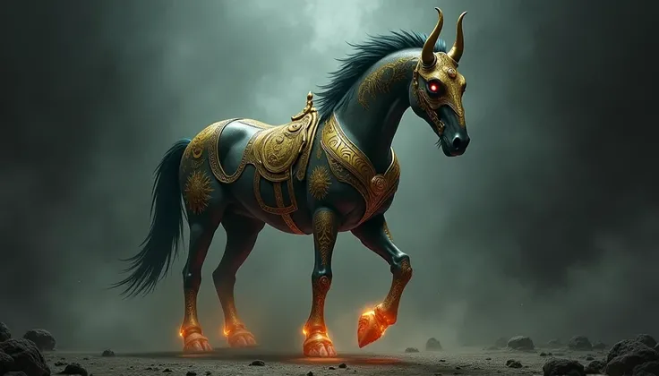  an enemy like a centaur 　 stands in the dark and has a frighteningly extravagant style　fear and abandonment 、 feeling intimidated 　