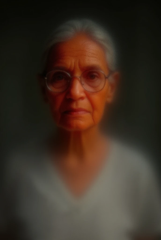  old indian girl wearing t-shirt and glasses 