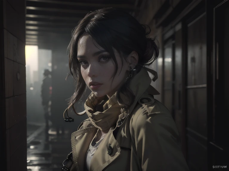  cyberpunk,( Trench Coat , scarf:1.4),(Intense Shadows:1.3),water vapor,( horror style ),(curse:1.3),(Its a soul:1.3),(ultra  realistic  8k cg,  RAW photo,  top quality , masterpiece:1.2), High Res Raw Color Photos, Pro Pictures,( realistic , photo- realis...