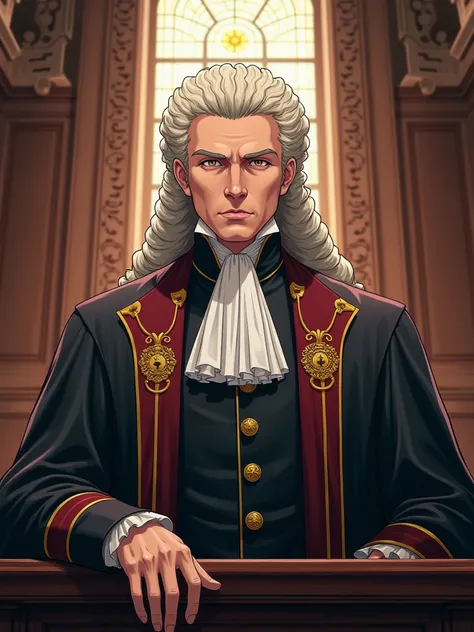 I wish I could put my csrs on an anime portrait of a judge from the Victorian era