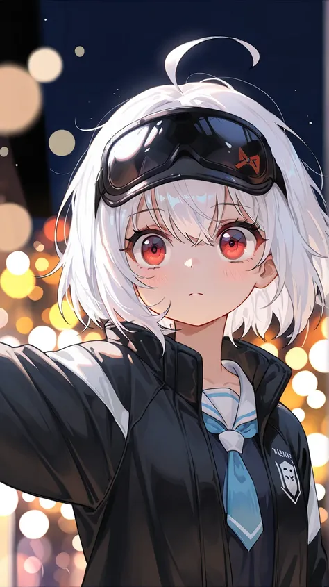 girl throwing snowballs, "depth field", "bokeh" ,  white hair , anime, anime style, UHD, masterpiece, anatomically correct, super detail, high details, high quality, best quality, highres, 1080P, HD, 16k