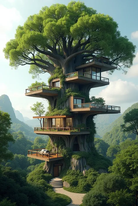 realistic beautiful home tree