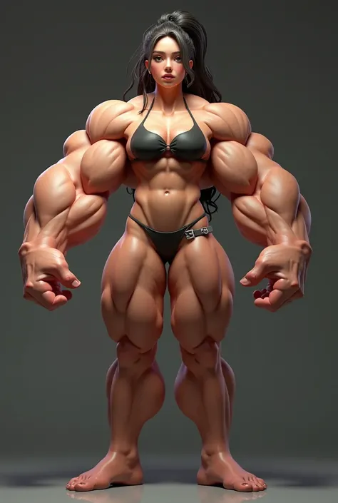 (1 girl), young girl, girl masculine physique, perfect big mass muscular body, femboy, (huge muscular arms: 2), (Hyper muscles: 1.9), girl giga big muscle mass plenty of big muscle, girl huge biceps flexing, big girl bodybuilder 