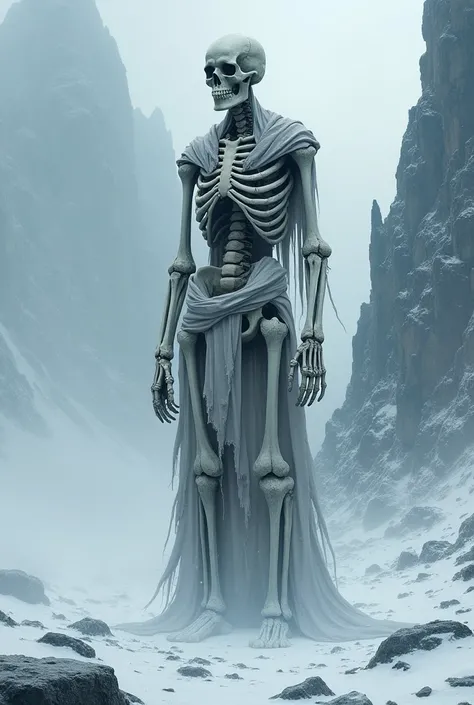 Snowy skeleton 
