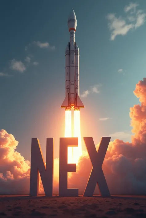 The word NEX and in the background a rocket 