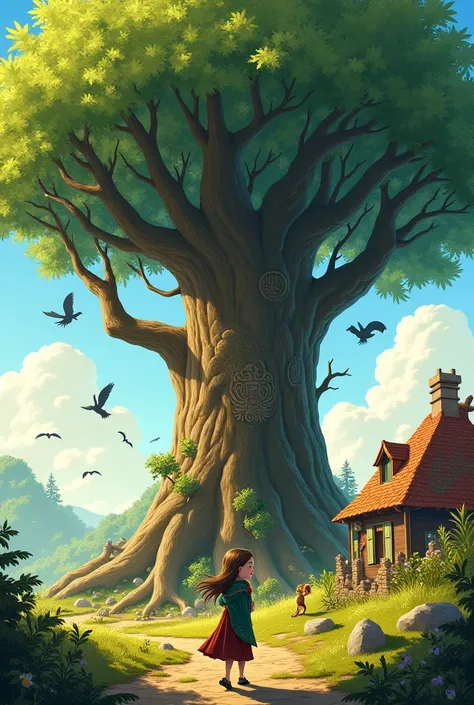 The Guardian Tree": In the heart of a small village stands an ancient tree said to protect the villagers. When the tree begins to wither, a young girl embarks on a journey to save it.
