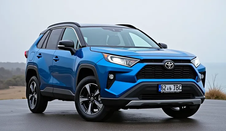 Toyota RAV4 New model 2025 black and blue colour front back laft right said 