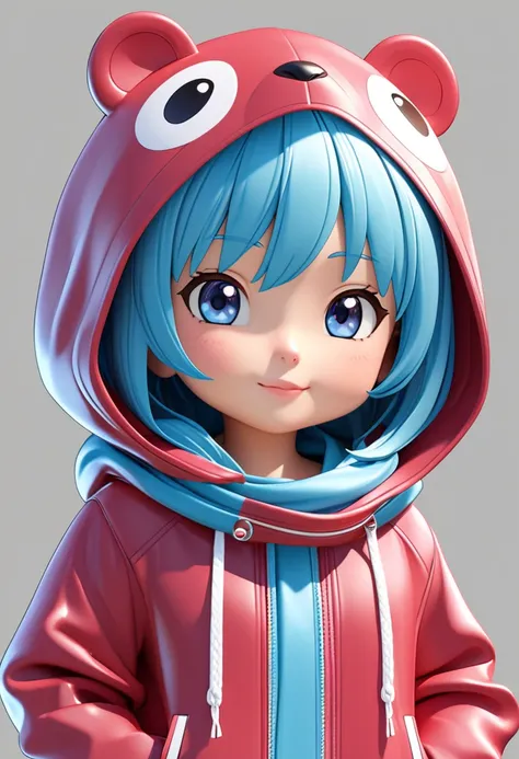 
          Q Version Cute Hooded Scarf Long Windbreaker Closeup Cute 3D Cartoon Style Accurate Anatomy Fine Texture Cartoon Characters Clear Detailed Animation High Quality Cartoon Characters High Quality Realistic
           