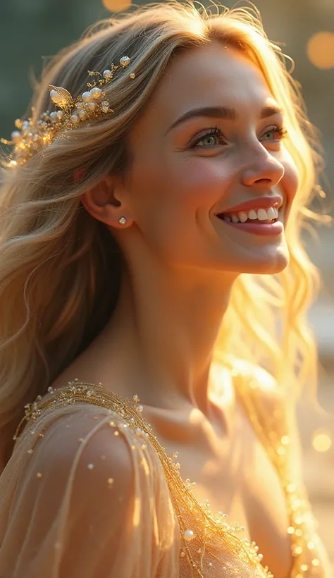 God　 sparkle　woman　 smiles　