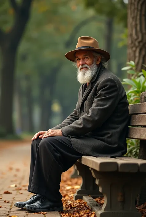 there is a man with a hat sitting on a bench, wise old man, wise, inspired by Oton Gliha, an old man, old man, kuntilanak, inspired by I Ketut Soki, by I Ketut Soki, lokah samastah sukhino bhavantu, inspired by Mym Tuma, kilin eng