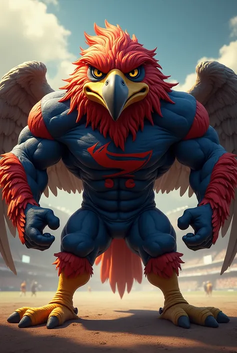 RAISE A MUSCULAR BIRD MASCOT