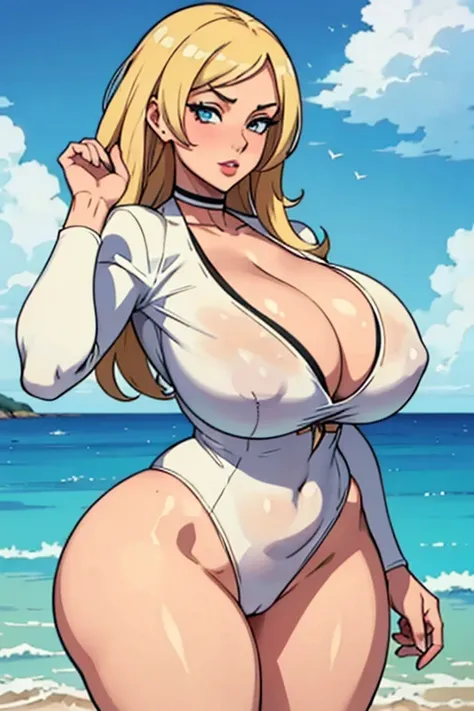 (Pokemon:Cynthia), blonde, blue eyes, structured jawline, white American, woman, babe, big boobs, big boobs babe, giant mommy milkers, sexy girlfriend, in love with me, desiring me, voluptuous boobs, athletic fit, overwhelming boobs, boobs so big, BIG BIGO...