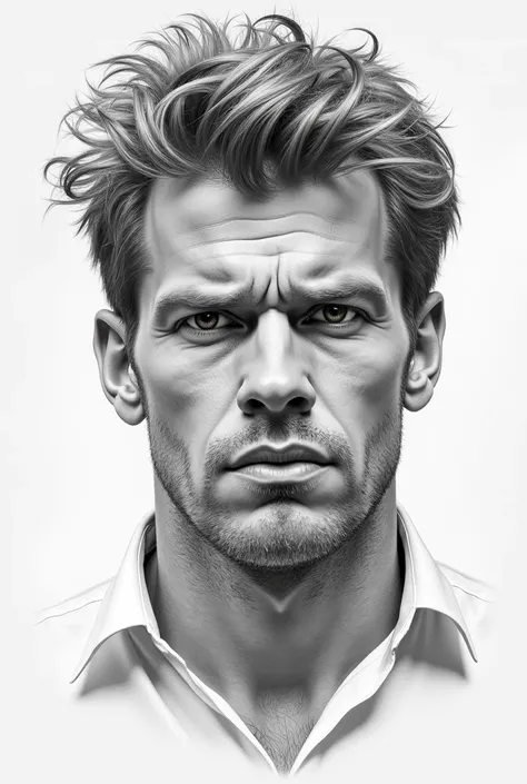 Pencil sketch of magnus charlsen