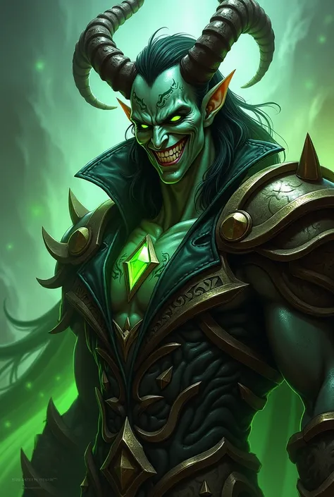 Illidan Stormrage,Elf, smiles, 