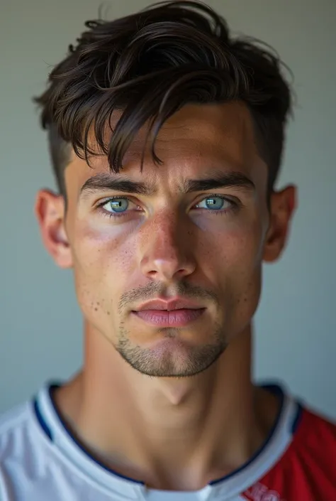 Headshot of 18 year old Russian soccer player ultra realistic