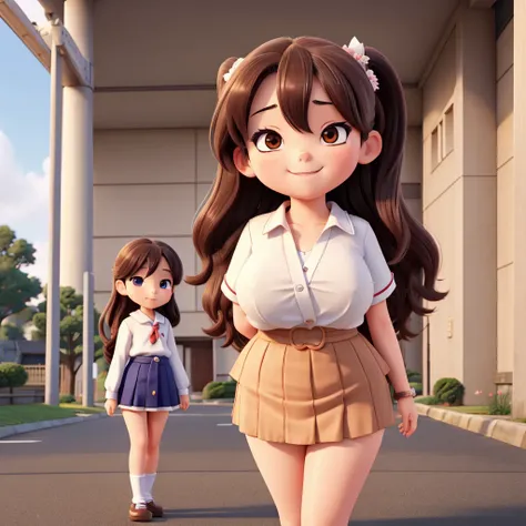  Loli, 16, with a Japanese school report, voluptuous,Endowed,( close), upper body , seductive look, long silky hair ,Heavenly eyes cut ,( HIGH QUALITY), on the side of the road David school 