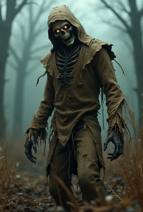 Evil undead scarecrow from wizard of oz