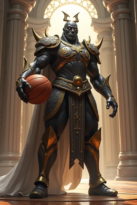 Image of a sentinel with a basketball  