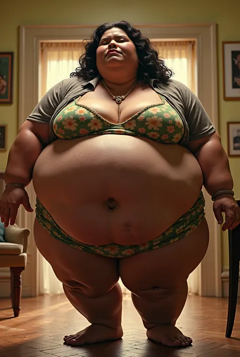 A weight-gain sequence of the character Rasputia from the movie Norbit