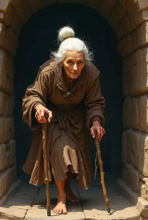 A wizened old lady emerged from a side passage and came hobbling toward them with a wooden cane. Her skin was golden brown, and her white hair was pulled into a bun on top of her head. Her face was as wrinkled as a walnut, but her dark brown eyes were brig...