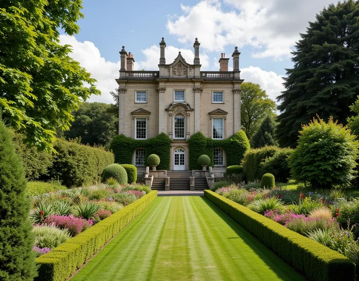 the most beautiful garden outside of the mansion, 19th century style