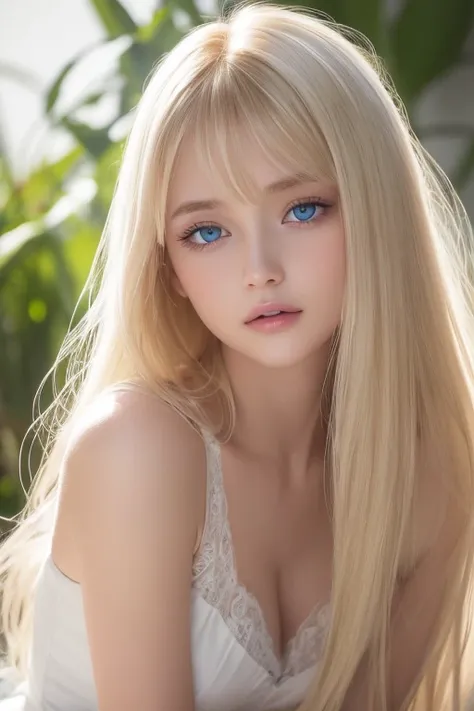  debris fly 、 top quality 、Shape 、Extremely Detailed、 Details、 high res、8K Dende Wallpaper、 perfect dynamic shape  、 High Quality Beautiful Eyes 、 dress、 super long platinum blondes blondes、 bangs flowing between my eyes 、Chest hair、 natural colored lips、 ...