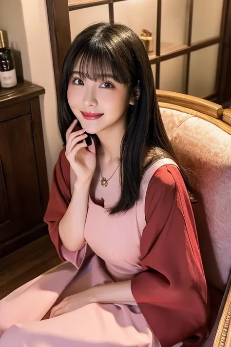            High Definition          ,bangs、      black hair、      semi-long、        brown eyes   、 Big Breasts ,        cute coat model figure   、165 cm      、22 years old、      cute face、smile、        Natural Cosmetics    、    Japanese    、       Realisti...