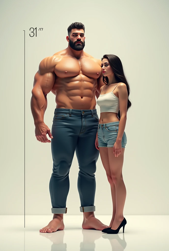 Creates a height difference of 31 centimeters between a man and a woman 