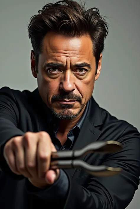 Robert Downey Jr in tongs