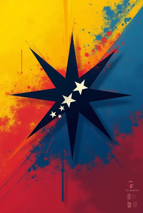  Create me an image with the name "Deflectors Venezuela "  symbols with the colors of the Venezuelan flag 