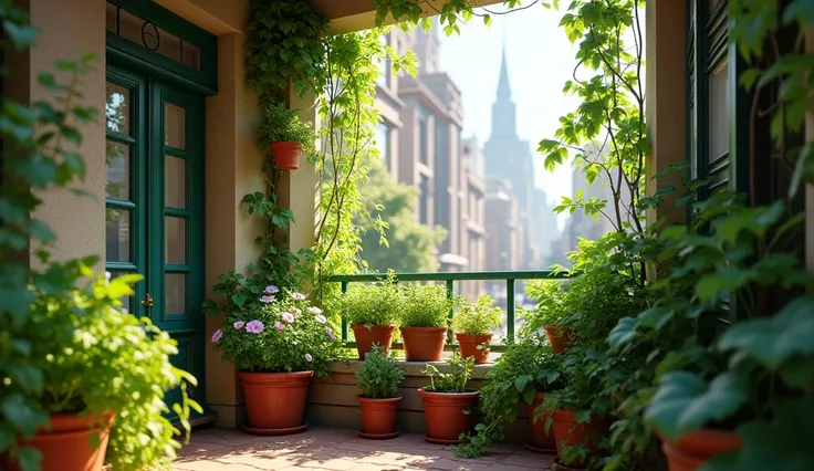 Imagine you have a very small space to plant plants like a balcony or a window.