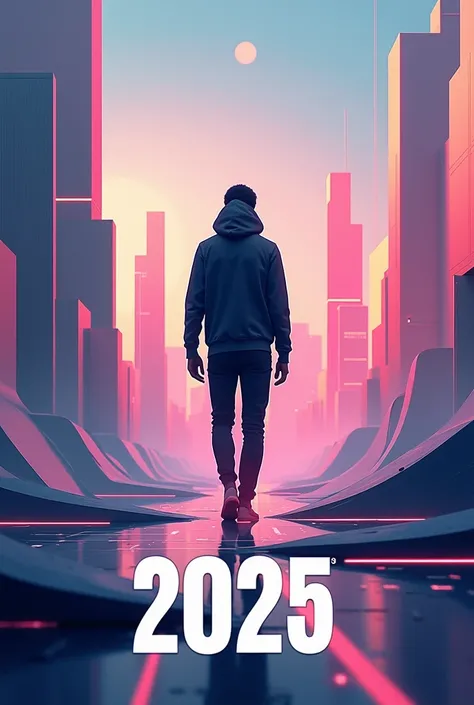 Aesthetic new year 2025 poster