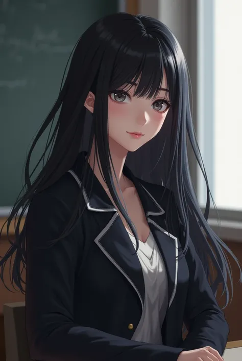 classmate、 black hair long