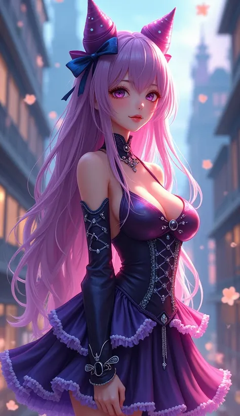 (best quality, ultra-detailed, photorealistic: 1.39), bright and vibrant colors, studio lighting, romantic expression, An effeminate girl, with a delicate and beautiful face. Beautiful and adult girl, magical girl, gothic girl, gothic uniform, transparent ...