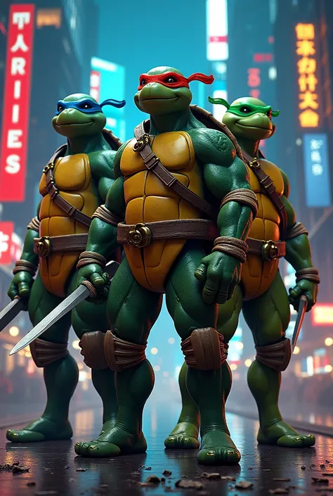 Create Teenage Mutant Ninja Turtles, big and georgeous

