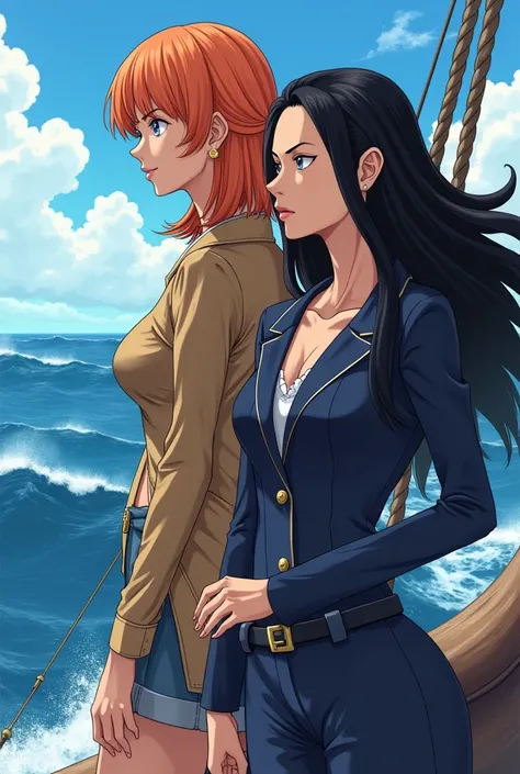 Nami x nico robin one piece