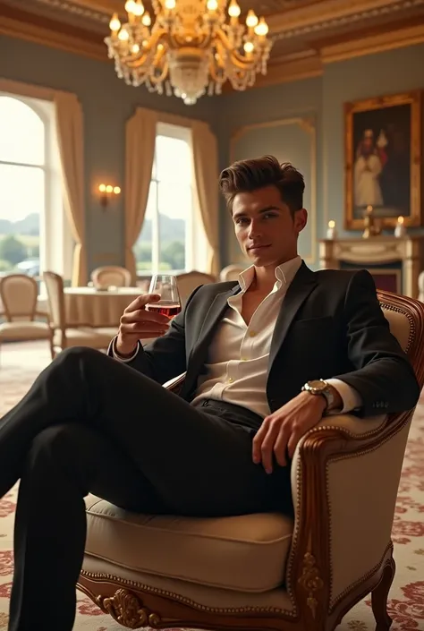 The 23-year-old in a mansion at home as a millionaire 