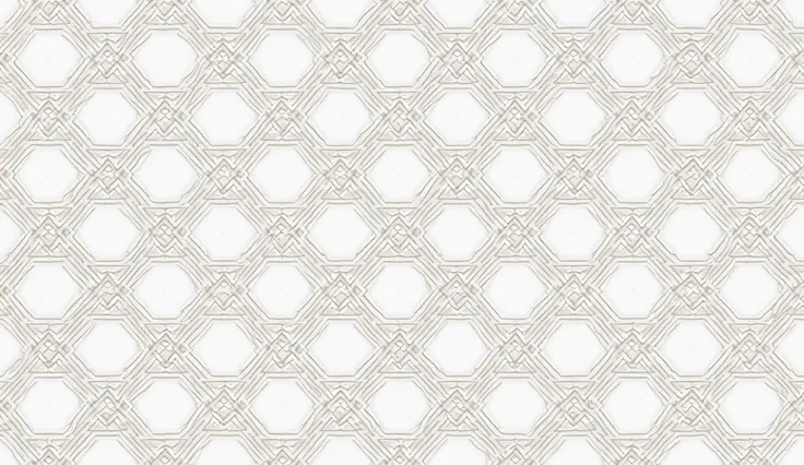 Create a seamless pattern based on a tessellation of regular hexagons. Each hexagon should be further subdivided into smaller geometric shapes, creating a complex and intricate design. The overall style should be minimalist and geometric, with a focus on c...