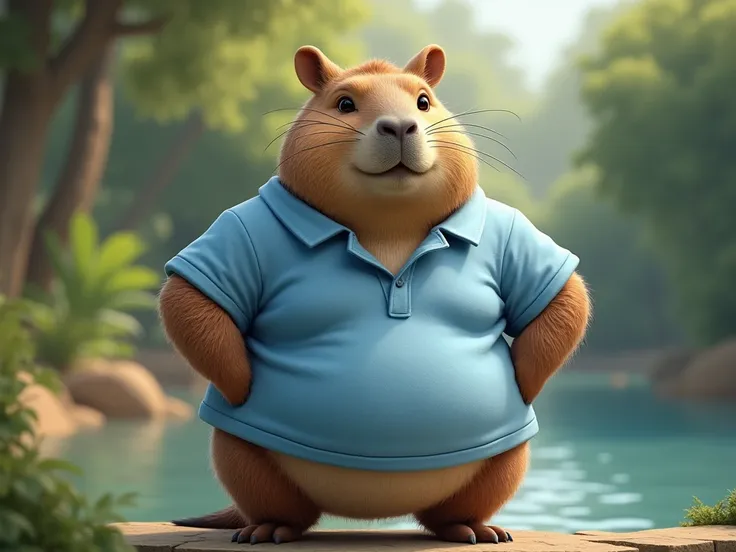 capybara WITH LIGHT BLUE POLO