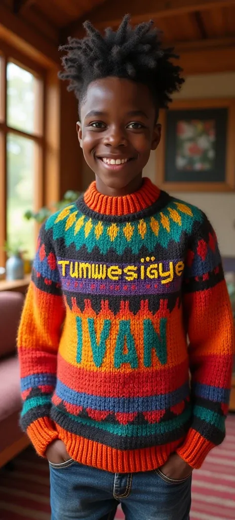 A jumper written on Tumwesigye Ivan 