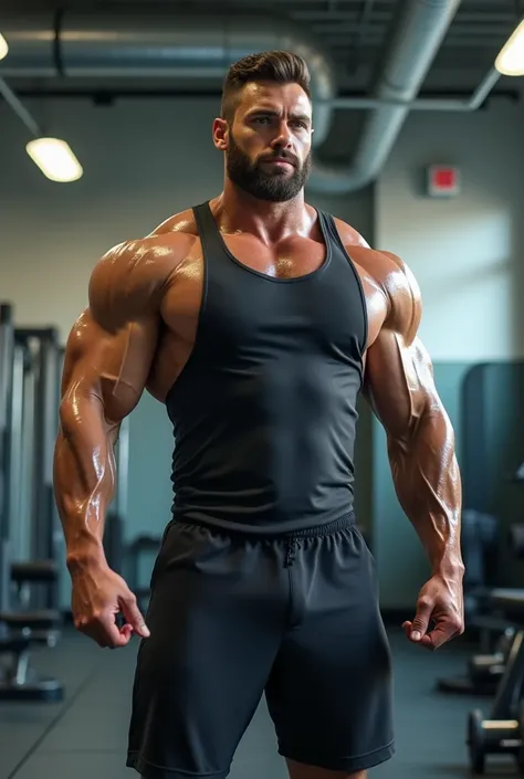 man teacher gym muscle