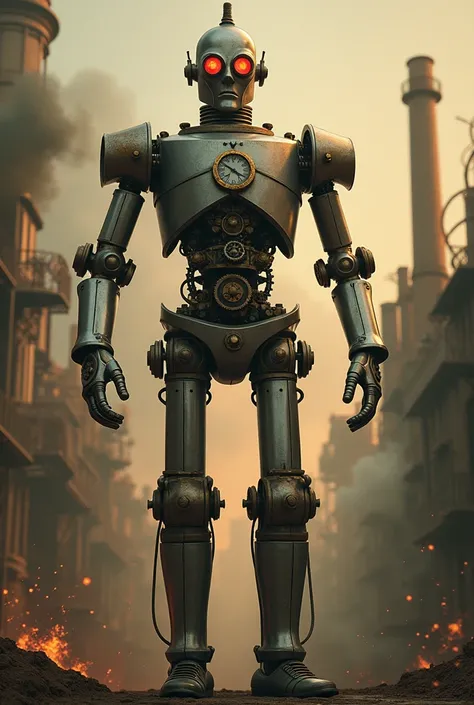 Steam punk tin man from wizard of oz