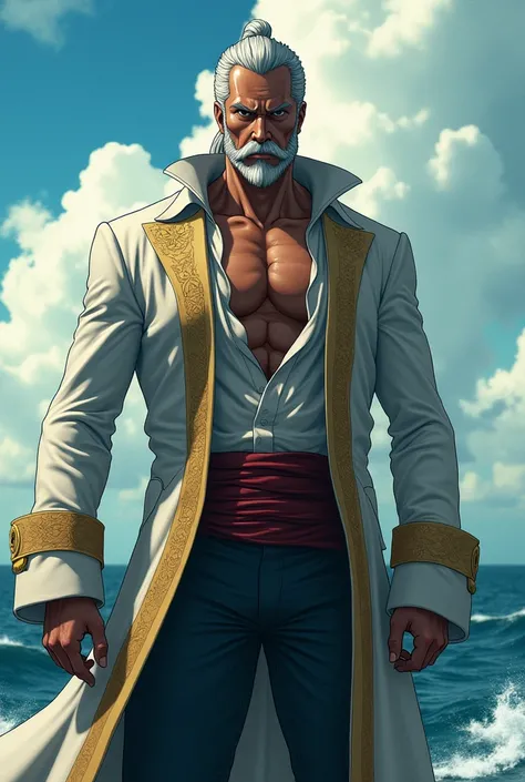 Steven seagal con cosplayel de edward newgate del anime one piece