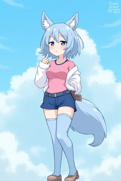  score_9,  score_8_above,  score_8, 1 girl,  source  _ cartoons ,  source  _ hairy, blueyxl, blue healer, (boxchibi:0.2),  18 year old girl ,  cowboy shot, anthropo,  hairy, cola, blue body,  animal ears , flat shaded background, sky, day, cloud, blue sky,...