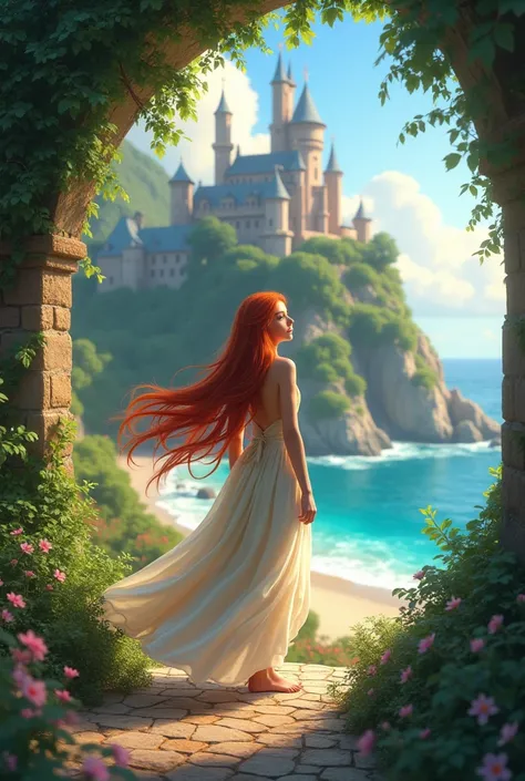 Once upon a time, In a distant kingdom, a young woman named Ariel