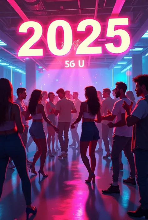 House party poster in the new year  night 2025 by 34Baash